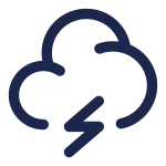 Cloud Bolt Minimalistic SVG Icon